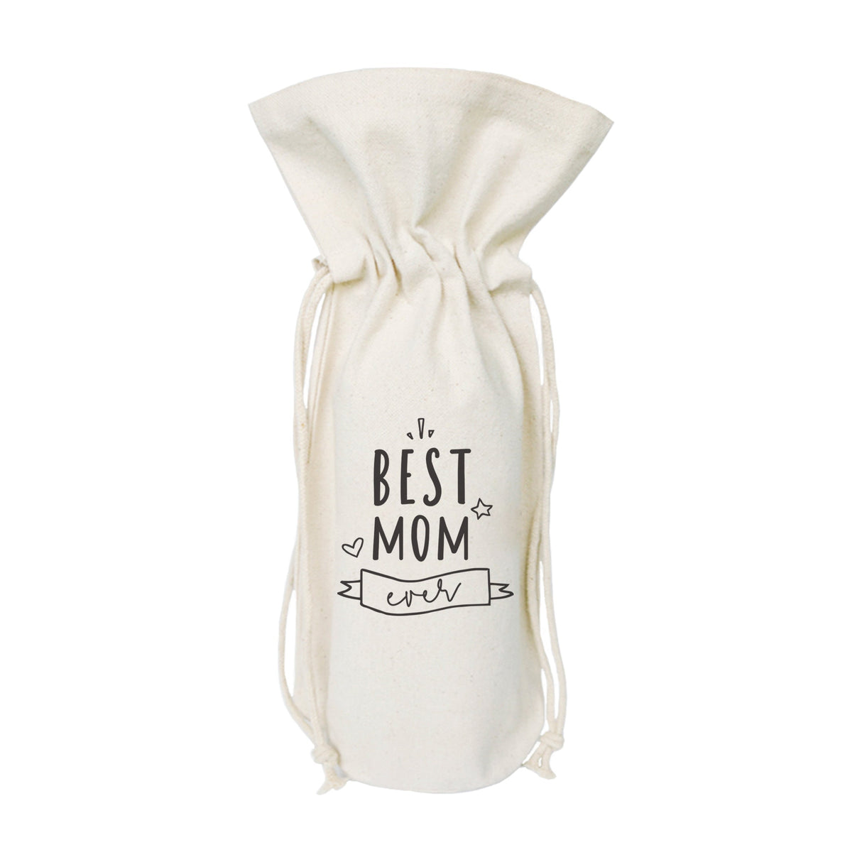 Best Mom Ever Cotton Canvas Wine Bag from The Cotton & Canvas Co.
