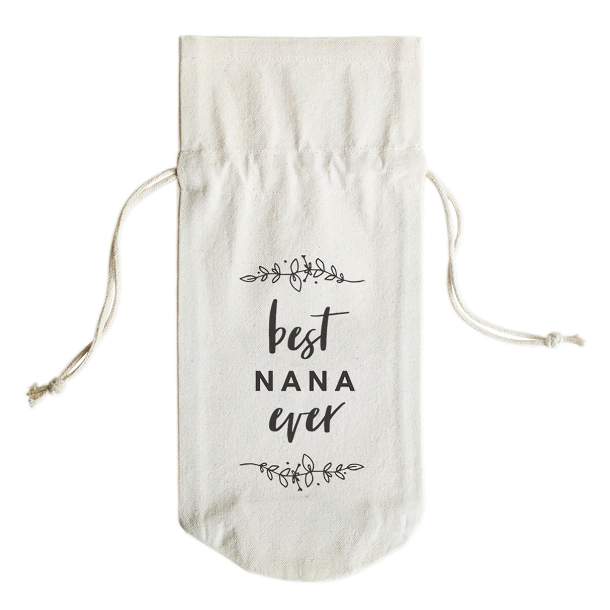 Best Nana Ever Cotton Canvas Wine Bag from The Cotton & Canvas Co.