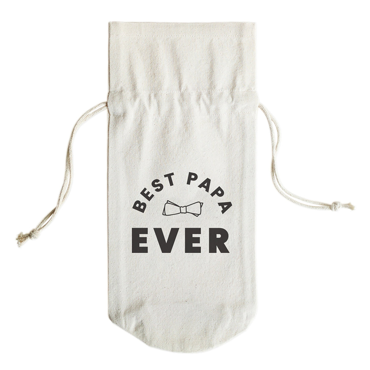 Best Papa Ever Cotton Canvas Wine Bag from The Cotton & Canvas Co.