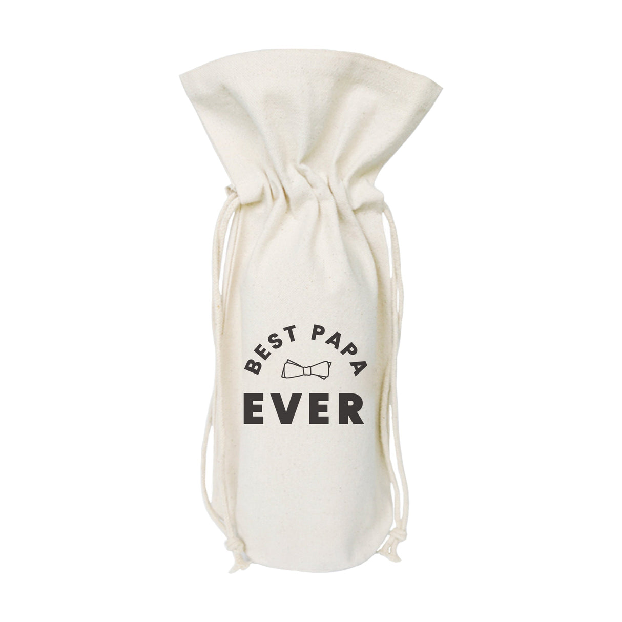 Best Papa Ever Cotton Canvas Wine Bag from The Cotton & Canvas Co.