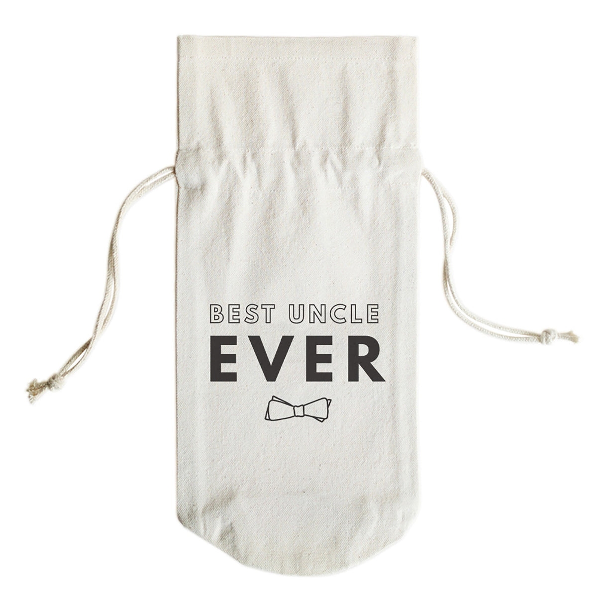 Best Uncle Ever Cotton Canvas Wine Bag from The Cotton & Canvas Co.