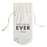 Best Uncle Ever Cotton Canvas Wine Bag from The Cotton & Canvas Co.