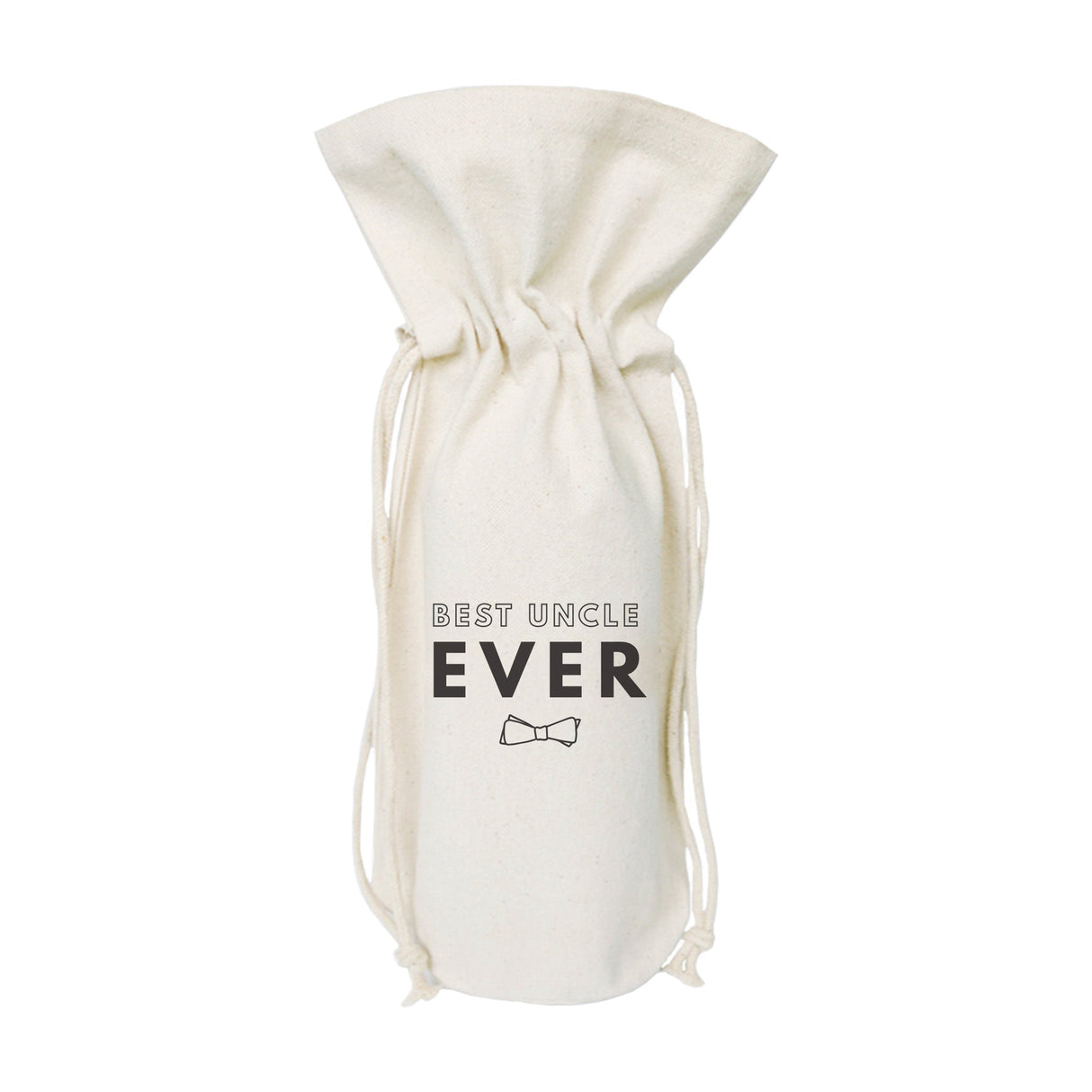 Best Uncle Ever Cotton Canvas Wine Bag from The Cotton & Canvas Co.