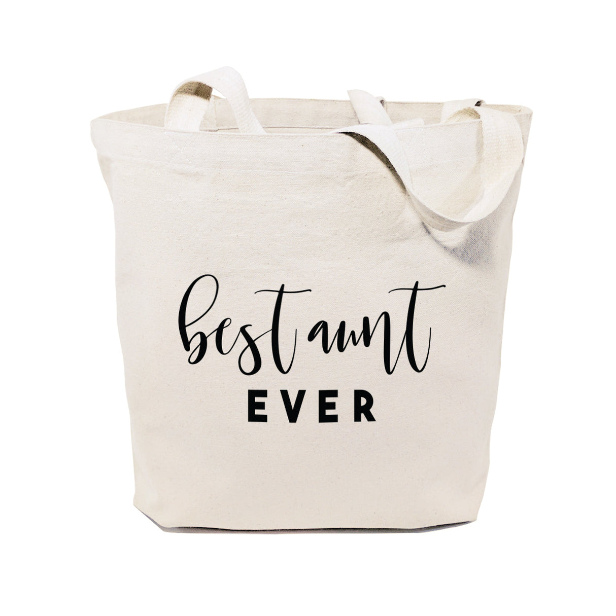 Best Aunt Ever Cotton Canvas Tote Bag from The Cotton & Canvas Co.