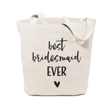 Best Bridesmaid Ever Wedding Cotton Canvas Tote Bag from The Cotton & Canvas Co.