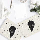 Best Friends Cotton Canvas Cosmetic Bag, 2-Pack from The Cotton & Canvas Co.