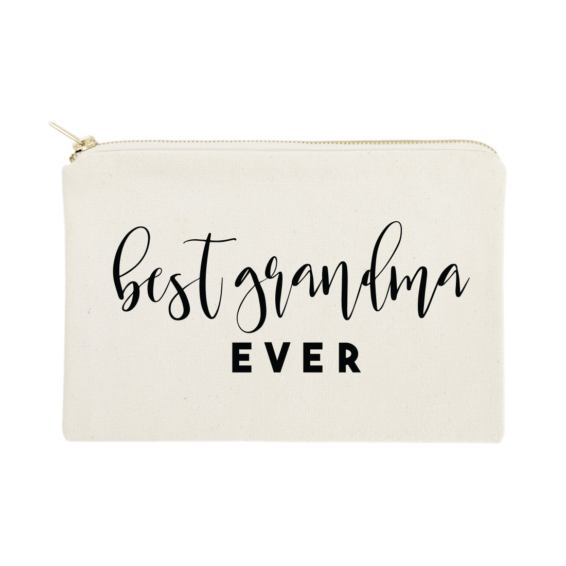 Best Grandma Ever Cotton Canvas Cosmetic Bag from The Cotton & Canvas Co.