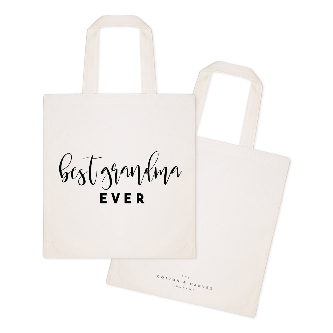 Best Grandma Ever Cotton Canvas Tote Bag from The Cotton & Canvas Co.