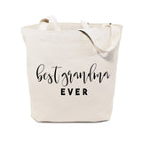 Best Grandma Ever Cotton Canvas Tote Bag from The Cotton & Canvas Co.