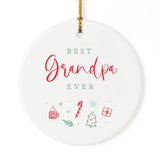 Best Grandpa Ever Christmas Ornament from The Cotton & Canvas Co.