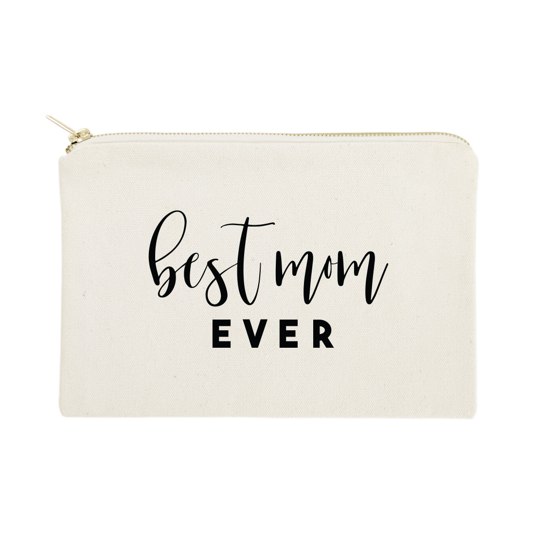 Best Mom Ever Cotton Canvas Cosmetic Bag from The Cotton & Canvas Co.