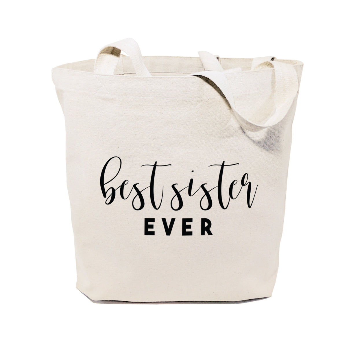 Best Sister Ever Cotton Canvas Tote Bag from The Cotton & Canvas Co.