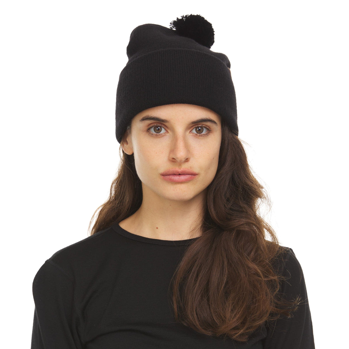 Midweight - Everyday Knit Cuff Pom Beanie 100% Merino Wool from Minus33 Merino Wool Clothing