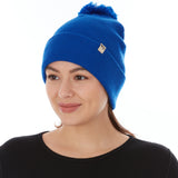 Midweight - Everyday Knit Cuff Pom Beanie 100% Merino Wool from Minus33 Merino Wool Clothing