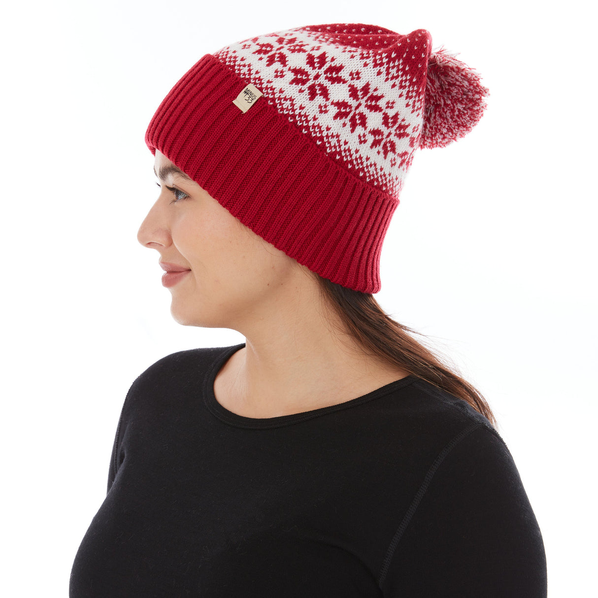 Midweight - Everyday Knit Cuff Pom Beanie 100% Merino Wool from Minus33 Merino Wool Clothing