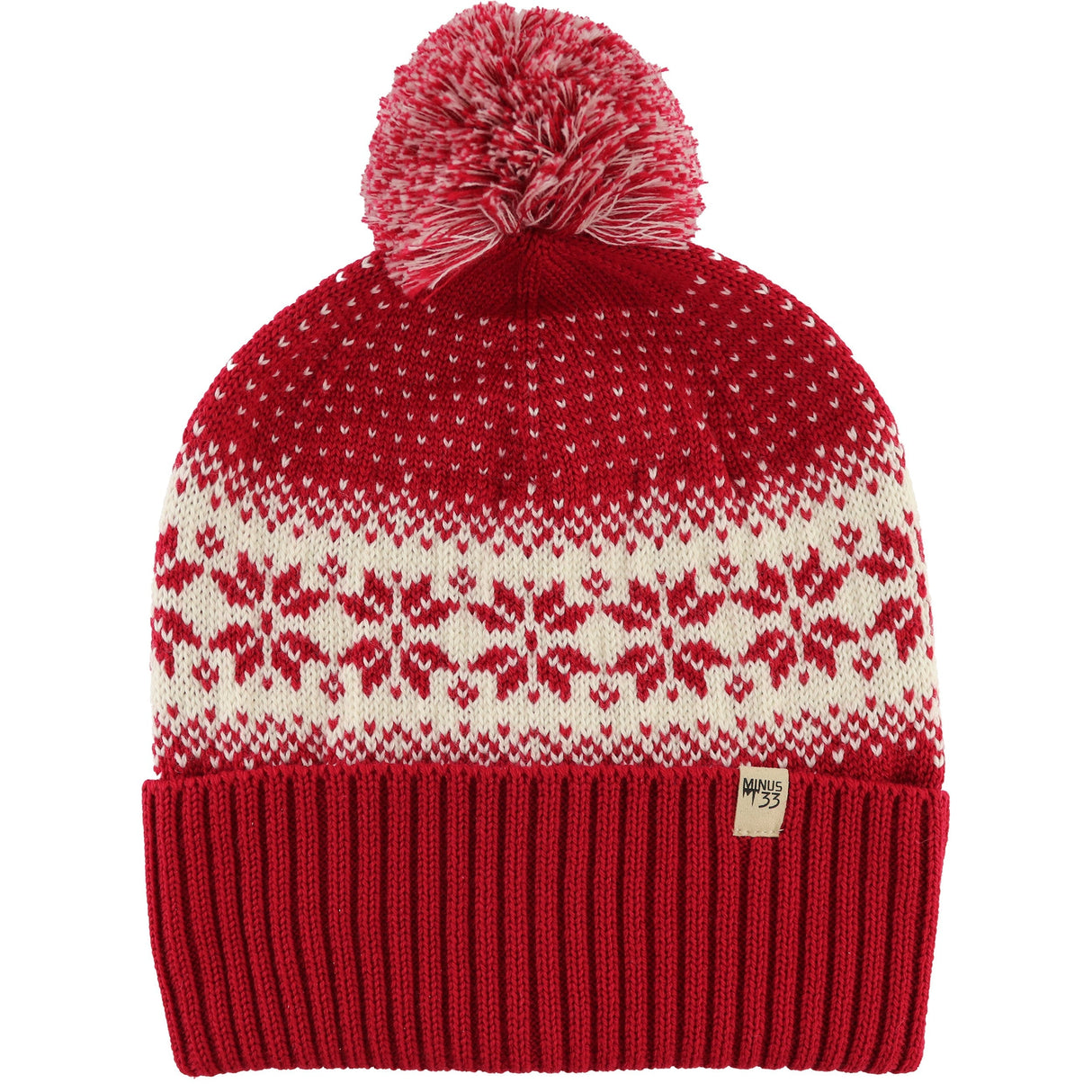 Midweight - Everyday Knit Cuff Pom Beanie 100% Merino Wool from Minus33 Merino Wool Clothing