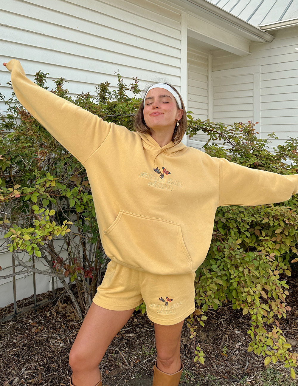 Better Days Butterfly Unisex Hoodie from Elevated Faith