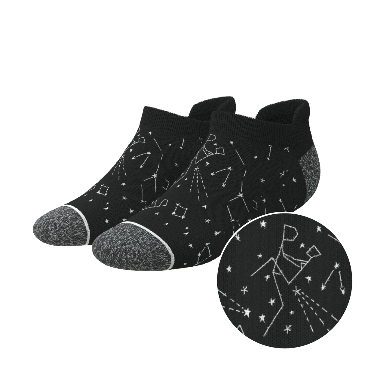 The Big Bang | Constellation Heel Hammock™ Ankle Socks from Shinesty