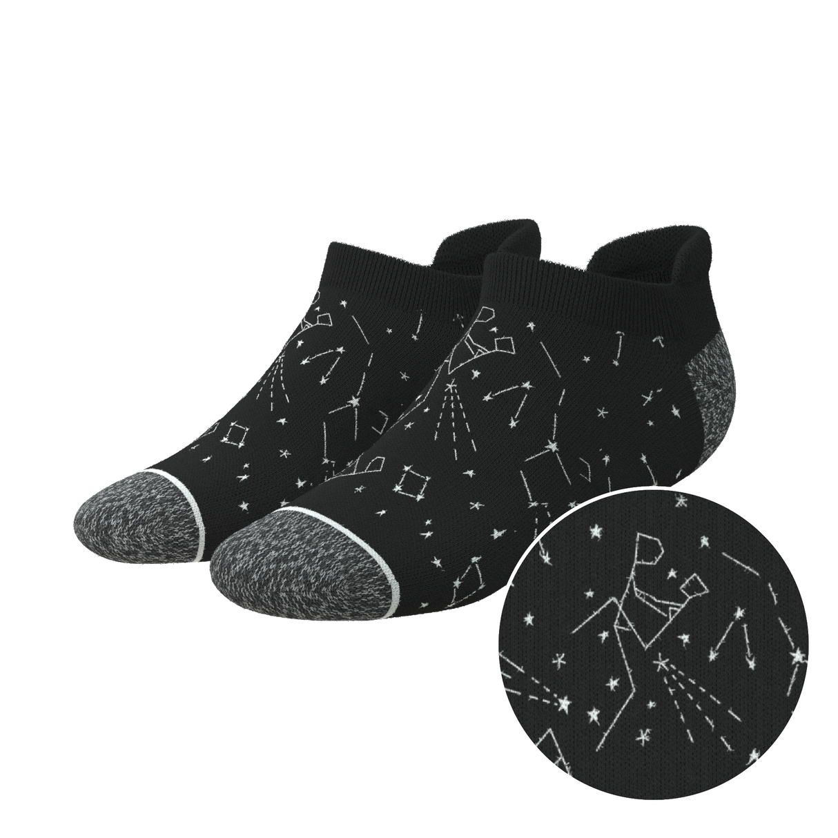 The Big Bang | Constellation Heel Hammock™ Ankle Socks from Shinesty