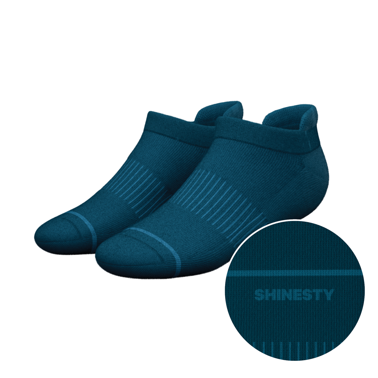 The Big Blue | Navy Heel Hammock™ Ankle Socks from Shinesty