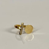 Big Disc + Rod Ring From Abroad Modern