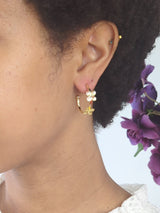 Bitty Flower Hoops from Ash & Rose