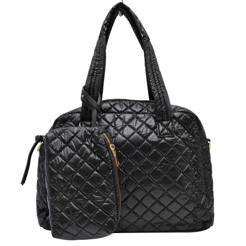 2-in-1 Large Quilted Tote Bag with Pouch  from Madeline Love