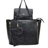 3 in 1 Side Zipper Women's Tote Handbag set  from Madeline Love