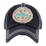 As A Mother Message Vintage Baseball Cap from Madeline Love