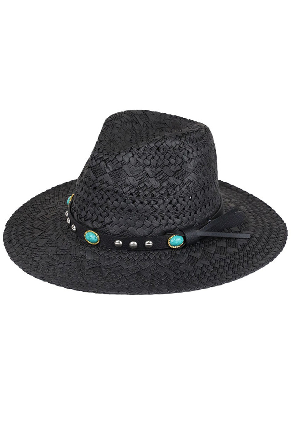 Beaded Band Straw Handmade Sun Hat from Madeline Love