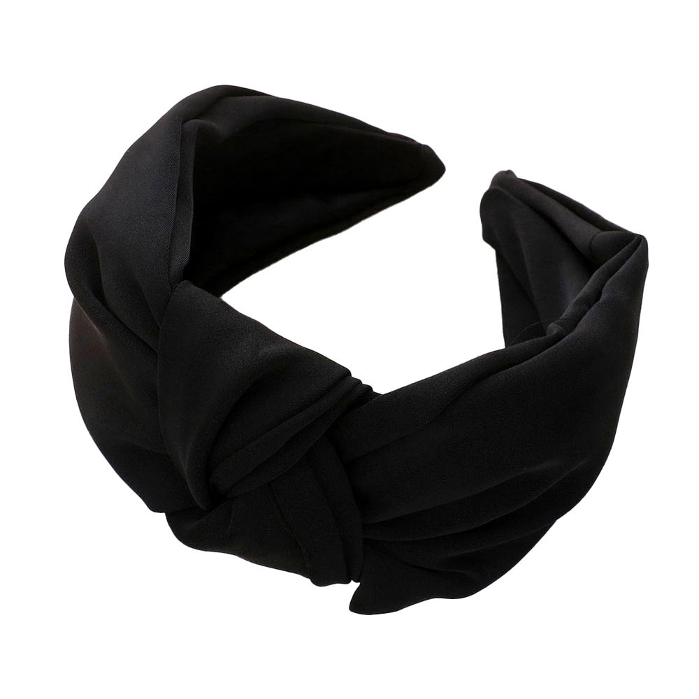 Beautiful Solid Knot Burnout Headband from Madeline Love