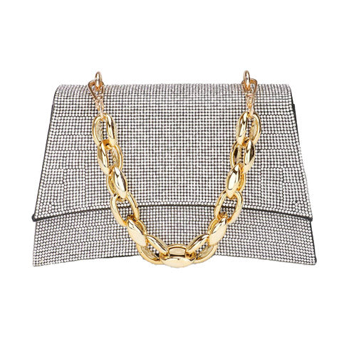Bling Evening Tote Crossbody Bag Chain Handle  from Madeline Love