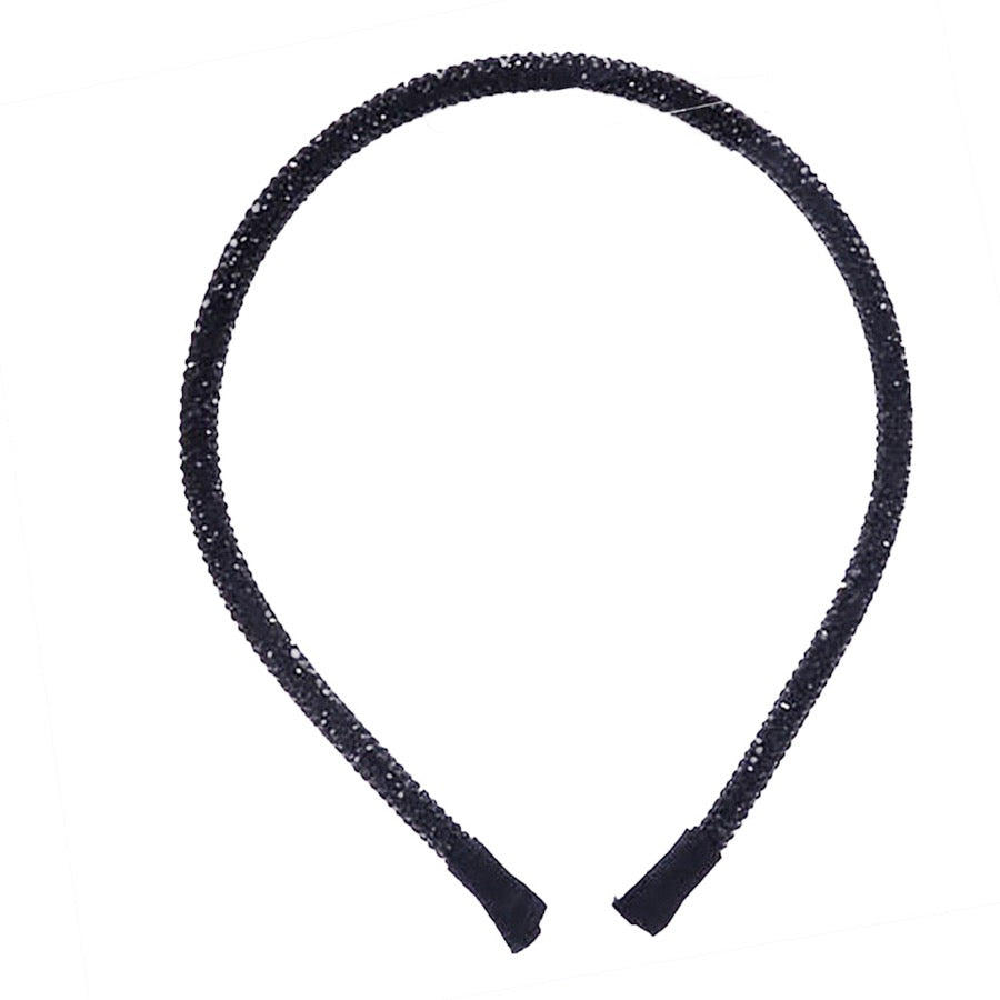 Bling Stone Accented Crystal Studded Shimmer Headband from Madeline Love