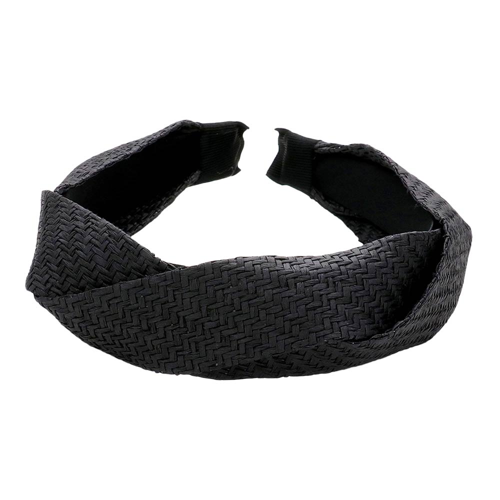 Braided Straw Headband from Madeline Love