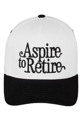 C.C ASPIRE TO RETIRE Embroidered Baseball Cap from Madeline Love