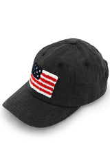 C.C American Flag Chenille Patch Baseball Cap from Madeline Love