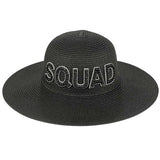 C.C Bride & Squad Pearls Wide Brim Sun Hat from Madeline Love