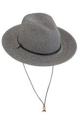 C.C Chin Strap Straw Panama Hat from Madeline Love
