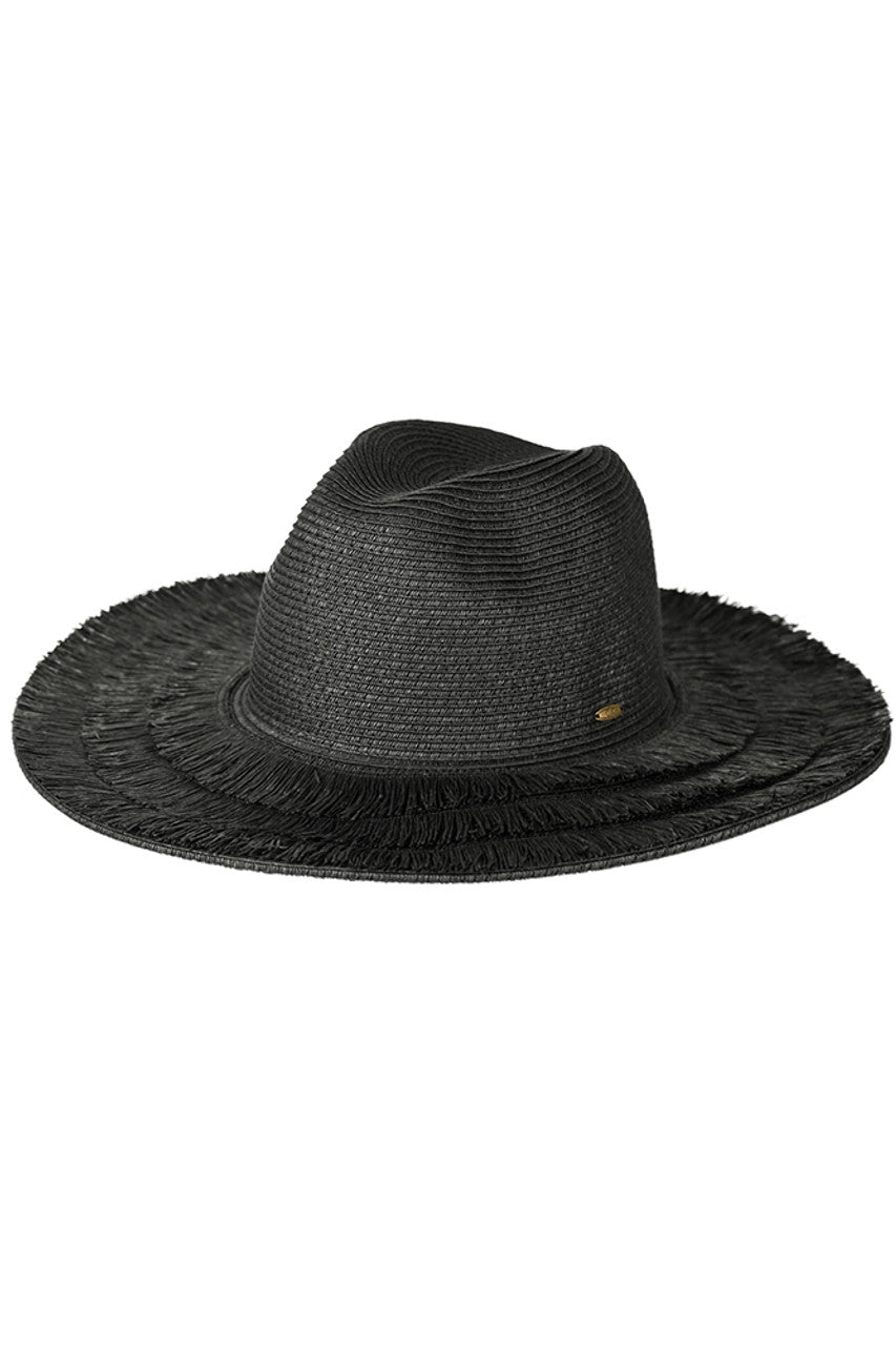 C.C Fringe Brim Panama Hat from Madeline Love