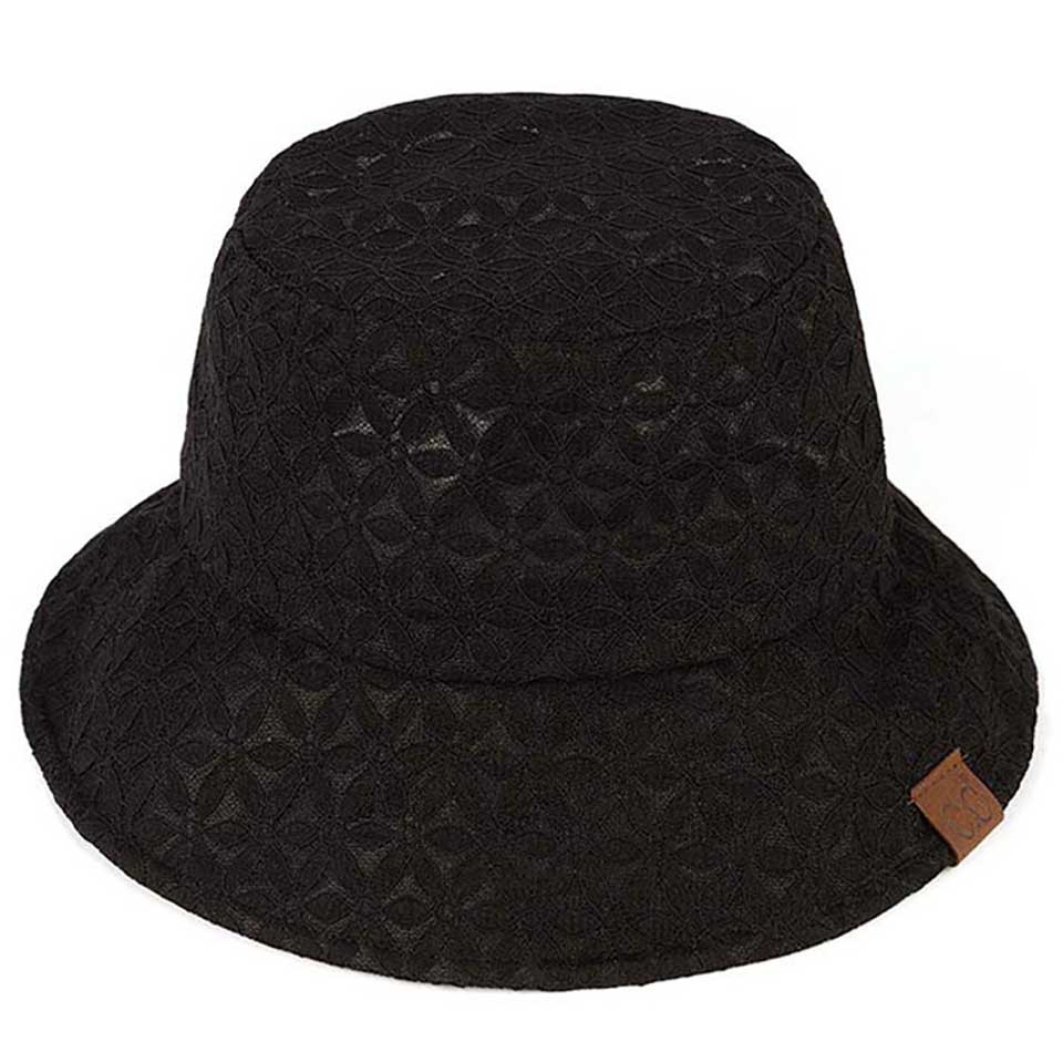 C.C Lace Pattern Bucket Hat from Madeline Love