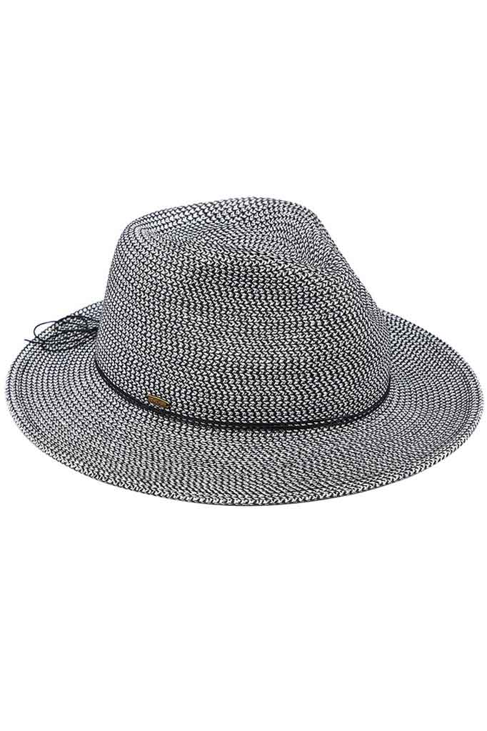 C.C Lurex Paper Straw Panama Sun Hat from Madeline Love