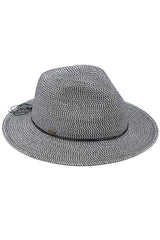 C.C Lurex Paper Straw Panama Sun Hat from Madeline Love