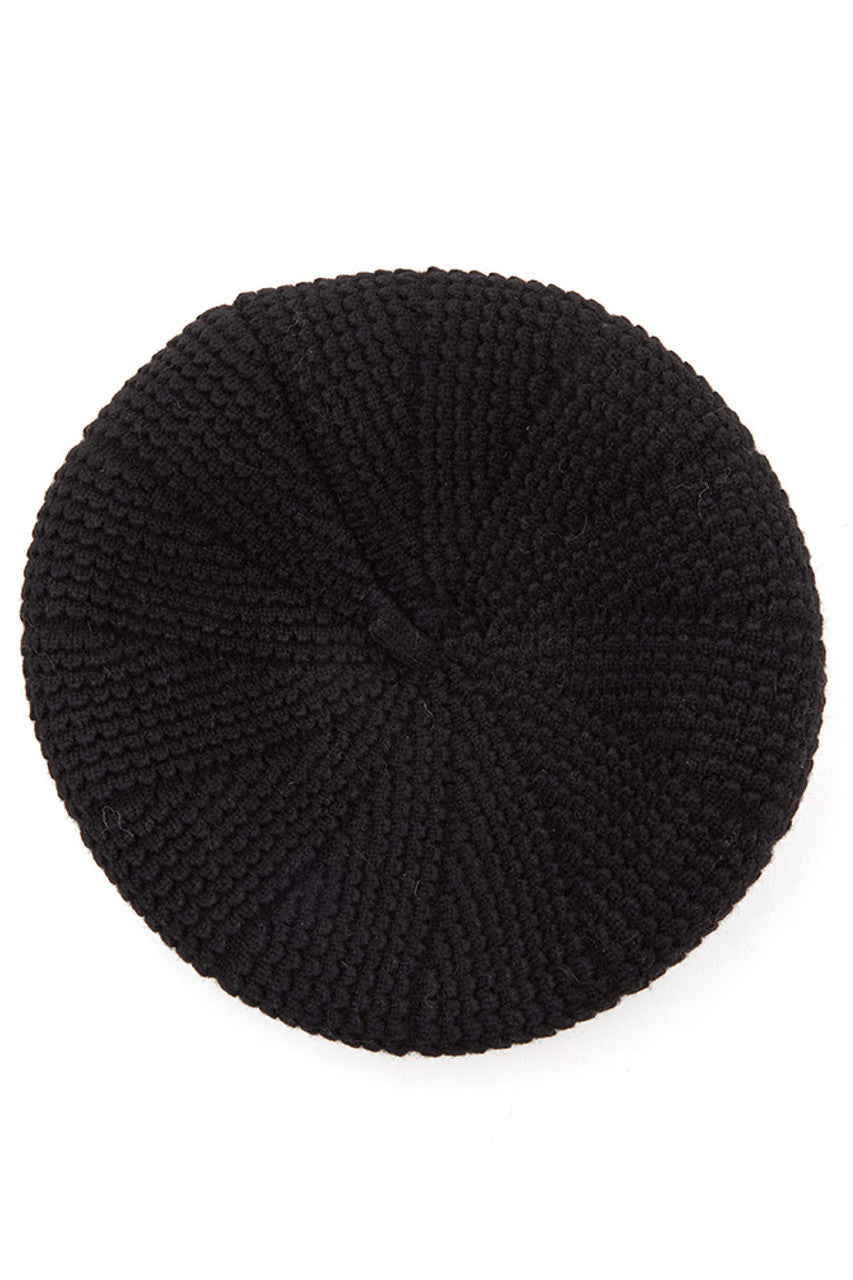 C.C SCALLOPED WAVE PATTERN BERET from Madeline Love