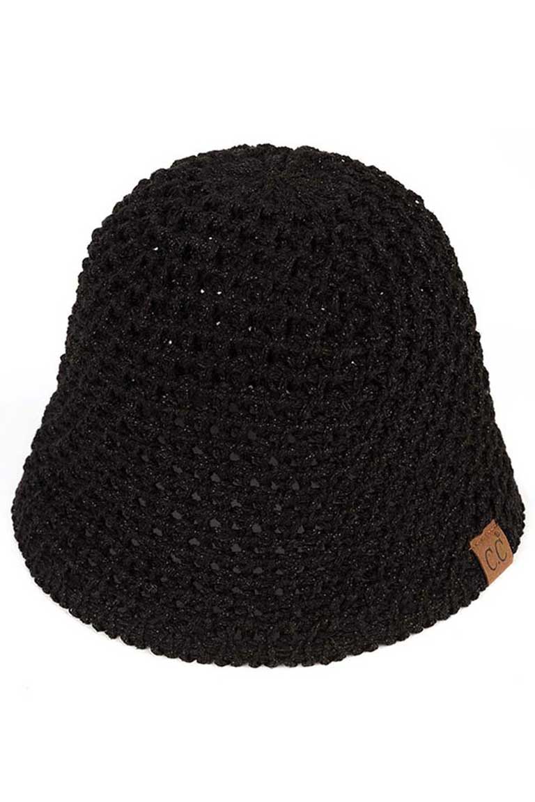 C.C Solid Knit Bucket Hat from Madeline Love