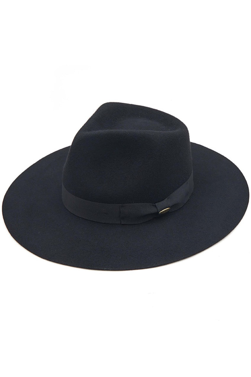 C.C Wool Felt Detailed Panama Hat Ribbon Band Trim from Madeline Love