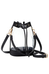 Clear Crossbody Stadium Bucket Bag from Madeline Love