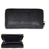 Crystal Rhinestone Pave Zipper Wallet  from Madeline Love