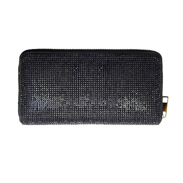 Crystal Rhinestone Pave Zipper Wallet  from Madeline Love