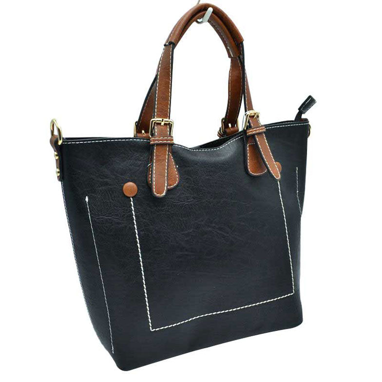 Vegan Leather Tote Shoulder Handbags For Women from Madeline Love