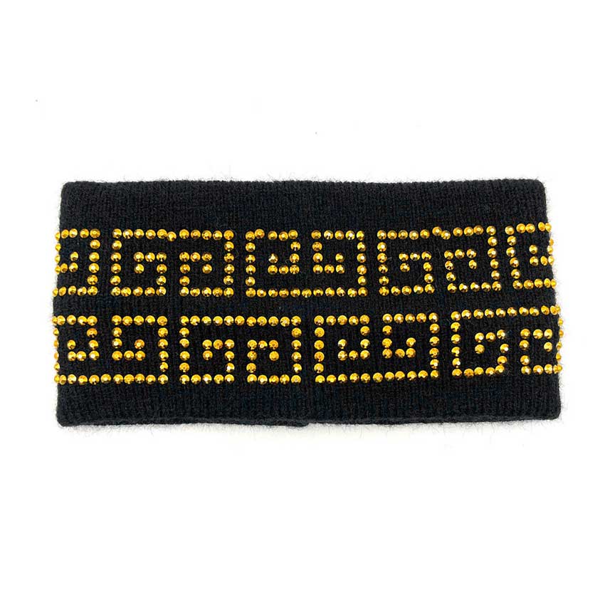 Bling Greek Patterned Earmuff Headband from Madeline Love